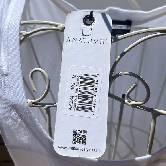 Anatomie White Tank Top with Pink Highlights - Picture 2 of 7